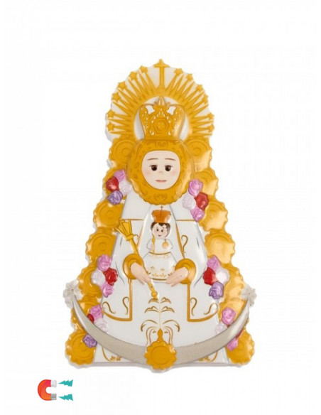 Iman Virgen Del Carmen Placa Metacrilato 7X4cm Efecto 3D