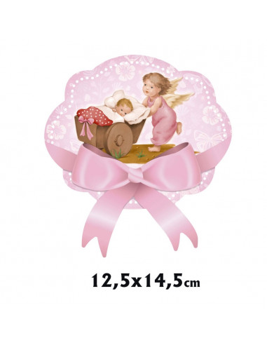 Placa Redonda Con Soporte Con Imagen Resina