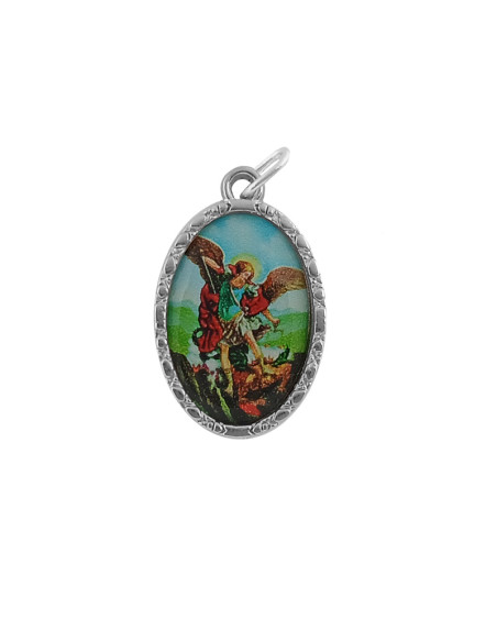 Estuche Bendicion Padre Pio  7X5 Cm Con Medalla Foto