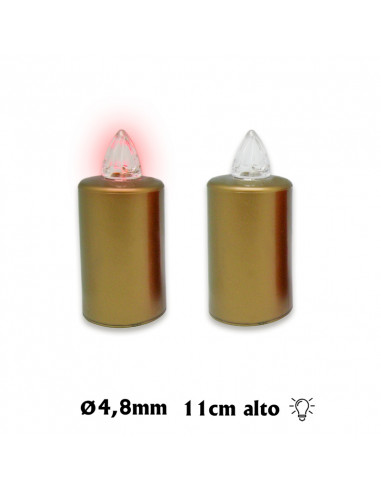 Velon A Pilas Liso Dorado Luz...