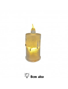 Velita navidad 8cm a pilas...