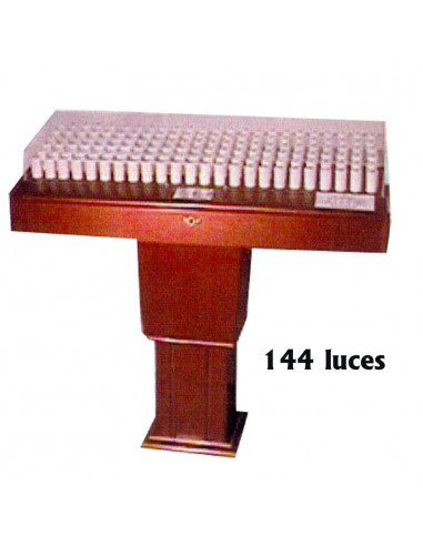 Lampadario Madera 144 Luces Led