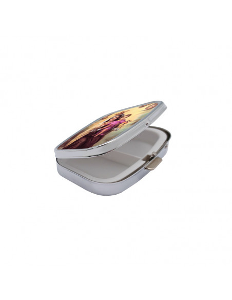 Pastillero Rectangular Ancho Con Esquinas Curvas Para Personalizar
