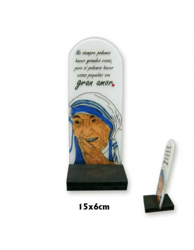 Vidriera Cristal 15X6cm Madre Teresa...