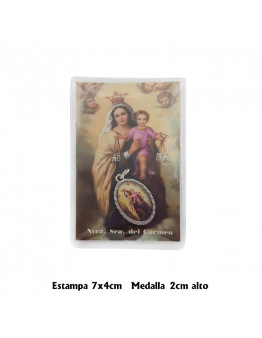 Estuche Bendicion Virgen Del Carmen...