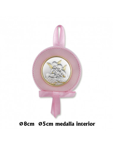 Medalla Cuna Placa Aluminio Niño Dos...