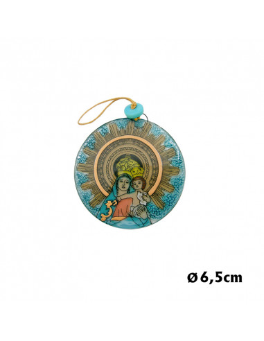 Medallon Cristal 7Cm Virgen...