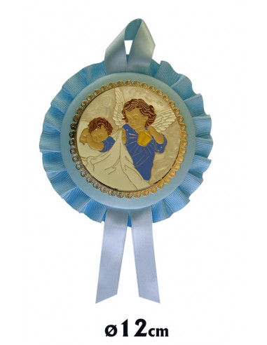 Medalla Cuna Dos Angeles Con Niño...