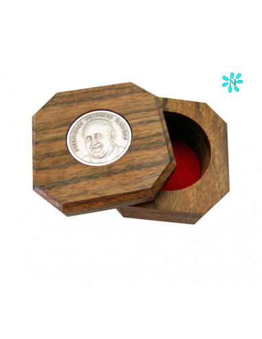 Caja Madera Olivo Para Rosario Con...