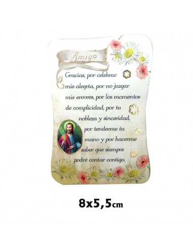 Iman Pergamino 8X5. 5 Cm Amigo Con...