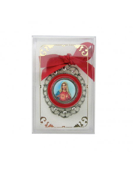 Medalla Cuna Angel Madera Con Llamador Dorado 8Cm