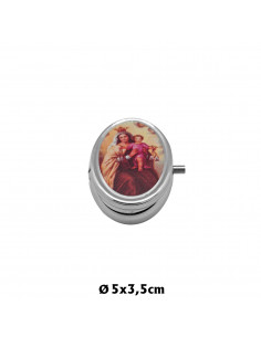 Pastillero Oval Plateado...
