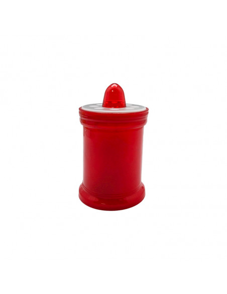 Velon A Pilas Rojo Luz Parpadeante Parte Superior Blanca