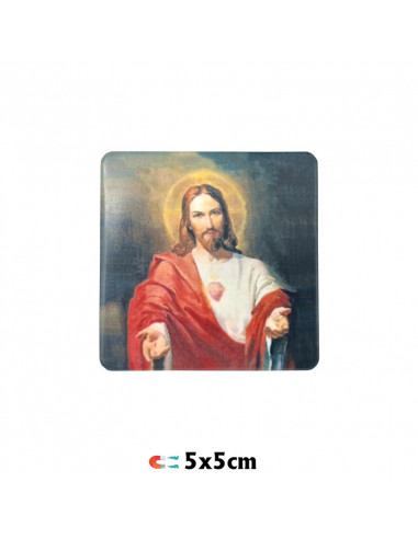 Iman ceramica sintetica 55x55mm Jesus...