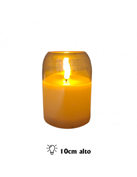 Velon A Pilas Tonos Dorados Tipo Boveda 10X7.5Cm
