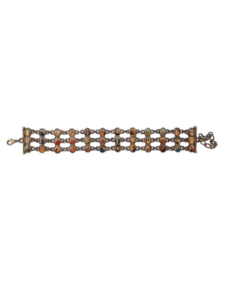 Pulsera Triple Fila Con 36 Fotos A Color