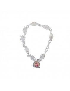 Pulsera Alpaca Hojas De Parra