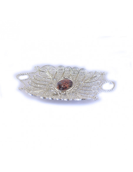 Bandeja Filigrana Tradicional Rectangular Con Asas Para Personalizar