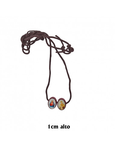 Escapulario Madera Oval 12X9mm