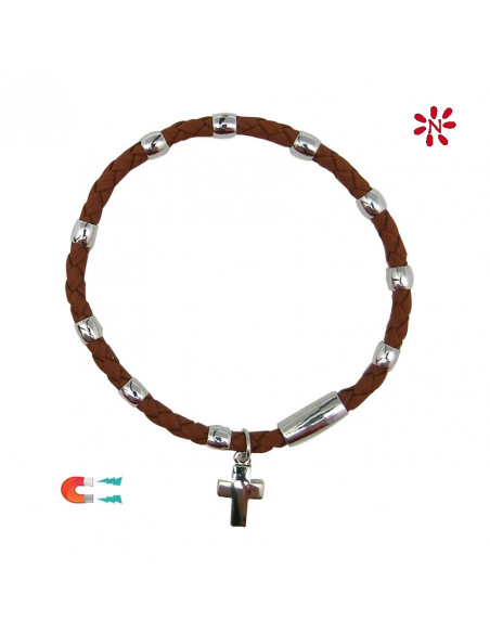 Pulsera Elastica Metalizada Brillantes Negros De Imitacion Mini