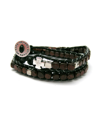 Pulsera Rosario Cristal Liso Rojo 5Mm...