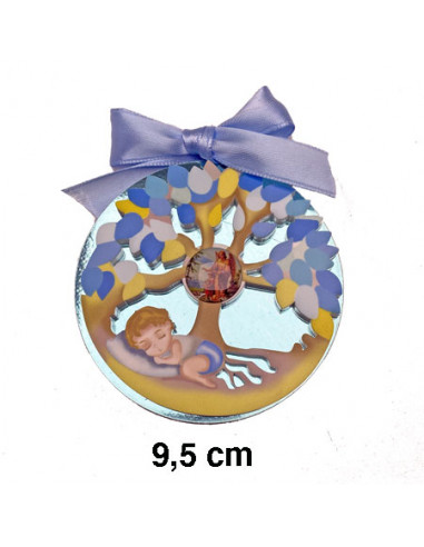 Medalla Cuna Arbol De La Vida Reflejo...