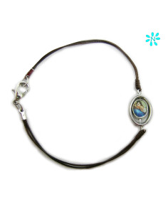 Pulsera Cordon Fino Marron...