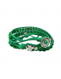 Pulsera Rosario Madera...