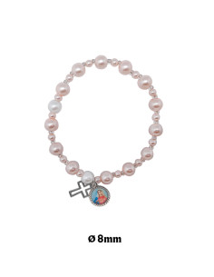 Pulsera Elastica Rosa 8Mm...