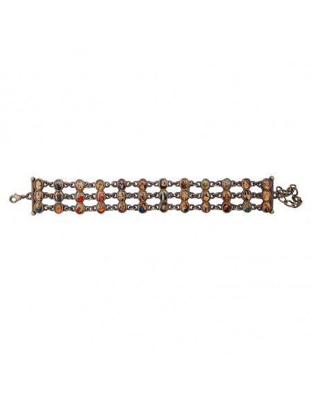 Pulsera Triple Fila Con 36 Fotos A Color