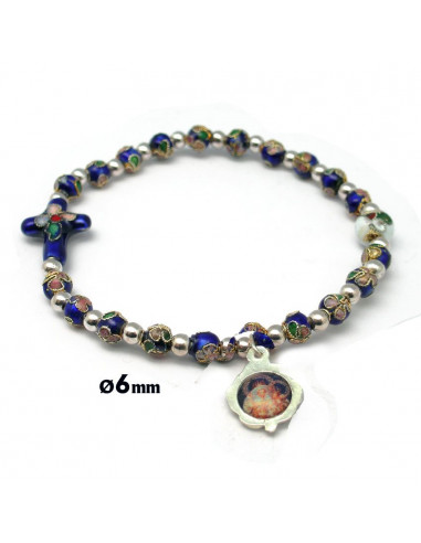 Pulsera Elastica Cloisone 6Mm Azul...