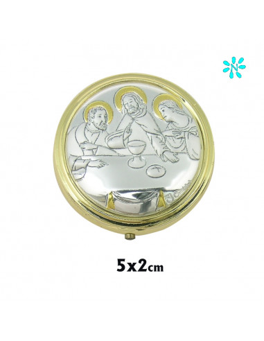 Caja Dorada Con Placa Superior...