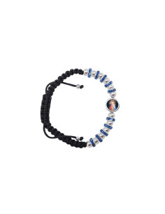 Pulsera Cuerda Negra Con...