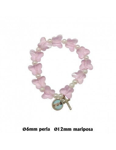 Brazalete Elastico Cristal Mariposas...