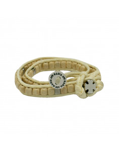 Pulsera Trenzada Marron...