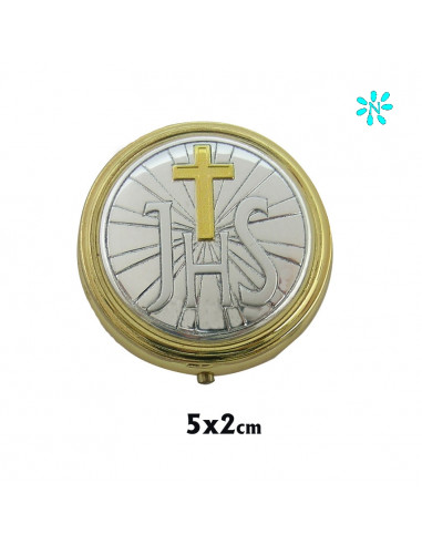 Caja Dorada Con Placa Superior...