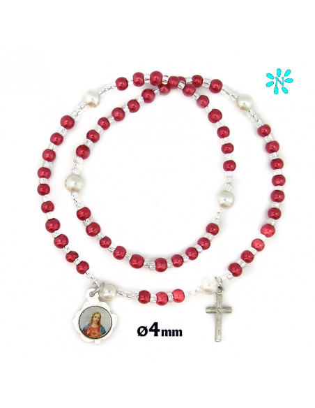 Iman Sagrado Corazon De Jesús 7. 5Cm Madera Mdf Serigrafiada