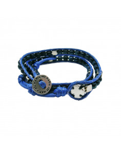 Pulsera Rosario Madera Azul...