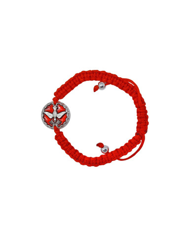 Pulsera Cuerda Negra Con Discos...