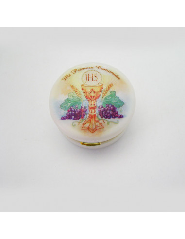 Caja Redonda Con Foto Primera...