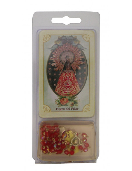 Kit Rosario Con Estampa Personalizada En Estuche Plastico
