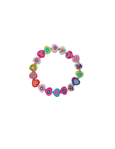 Pulsera Elastica Tubos Nacar Con...