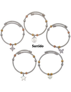 Pulsera Acero Blanco Rayado...