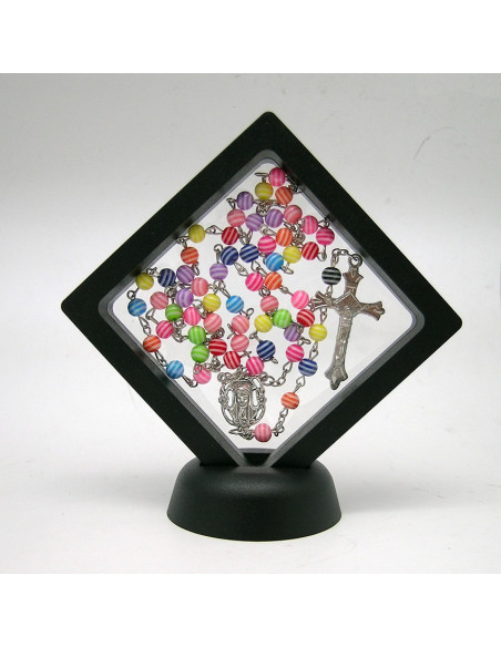 Caja Con Gel Borde Negro 9X9cm Con Base Separada