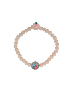 Pulsera Cristal Rosa 6Mm...