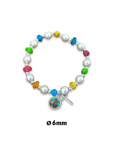 Pulsera Cristal Elastica Perlas...