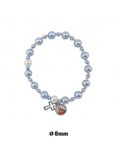 Pulsera Cordon Negro Madera...