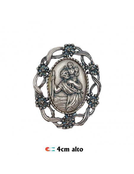 Pulsera Rosario Cristal Liso Negro 5Mm Paters Medalla Milagrosa Cierre Magnetico