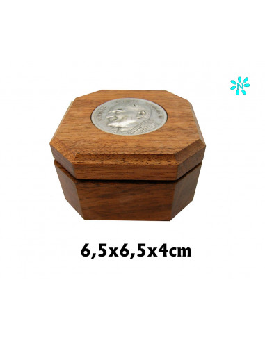 Caja Madera Olivo Para Rosario Con...