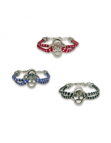 Pulsera El Arbol De La Vida Cuerda Y Metal Colores Surtidos